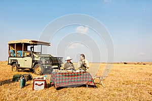 Luxury bush breakfast