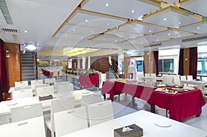 Luxury cafeteria room