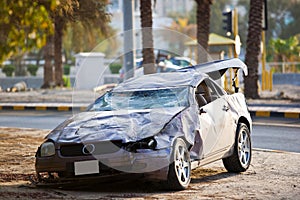 Luxury car crash