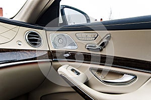 Luxury car interior details