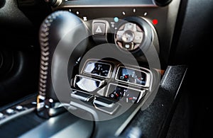 Luxury car interior details