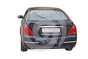 Luxury car isolated on white