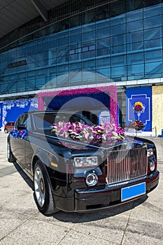 Luxury car in wedding