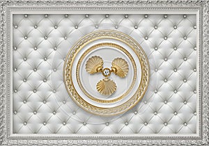 Luxury Ceiling Decor with Gold Embellishments