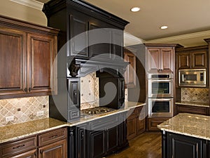 Luxury center island Kitchen left side