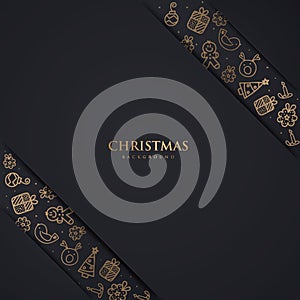 Luxury Christmas Backgorund greeting card