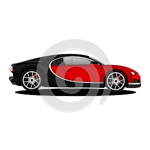 luxury class bugatti sports car