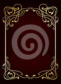 Luxury classic golden frame