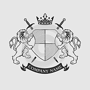 Luxury Coat of Arms, Crest design emblem badge