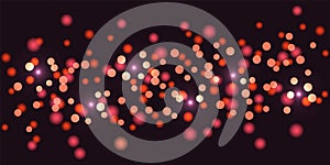 Luxury colorful glitter bokeh lights background. Abstract defocused circular. Holiday background.