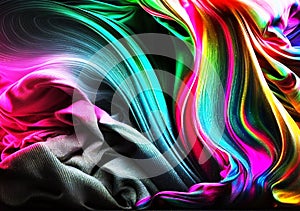 luxury colourfull fabric silk texture background
