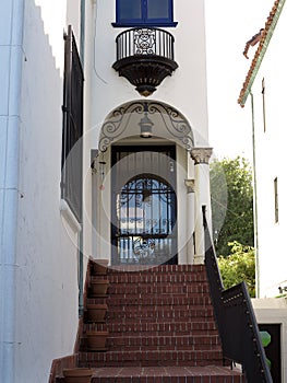 Luxury condo townhouse, wrought iron