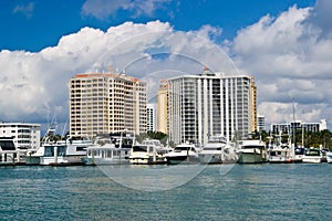Luxury Condos and boats on Sarasota Bay photo
