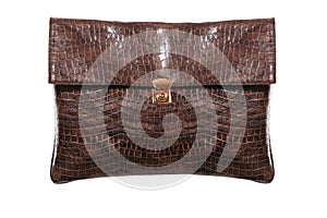 Luxury crocodile leather handbag