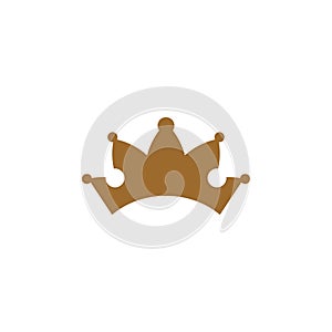 Luxury crown icon logo design vector template