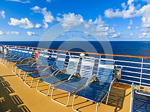 Luxury Cruise Ship Deck at day