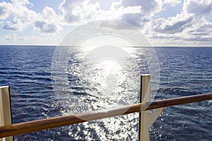 Luxury Cruise Ship Deck at day