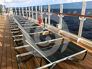 Luxury Cruise Ship Deck at day