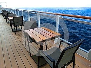 Luxury Cruise Ship Deck at day