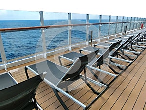 Luxury Cruise Ship Deck at day