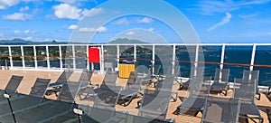 Luxury Cruise Ship Deck at day