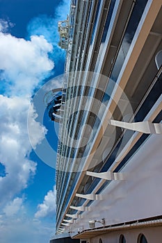 Luxury Cruise Ship Deck at day