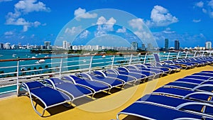 Luxury Cruise Ship Deck at day