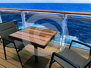 Luxury Cruise Ship Deck at day