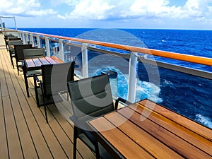 Luxury Cruise Ship Deck at day