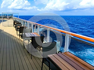 Luxury Cruise Ship Deck at day