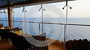 Luxury Cruise Ship Deck at day