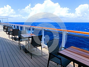 Luxury Cruise Ship Deck at day