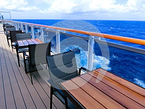 Luxury Cruise Ship Deck at day