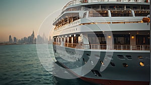 Luxury cruise ship sea vacation adventure