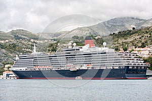 Luxury cruiser sea transport at marine