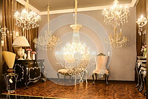 Luxury crystal lighting shop