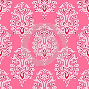 Luxury damask seamless vector pattern