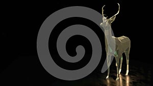 Luxury deer, golden deer, bronce deer photo