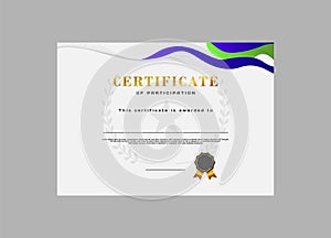 Luxury design certificate achievement template