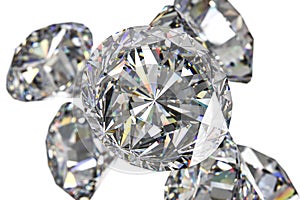 luxury diamond gem, 3d rendering
