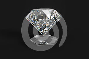 luxury diamond gem, 3d rendering