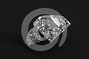 luxury diamond gem, 3d rendering