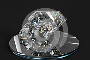 luxury diamond gem, 3d rendering