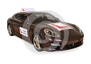 Luxury Driving school concept