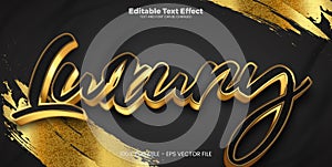Luxury editable text effect in modern trend style