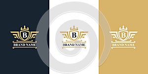 Luxury and elegant badge logo