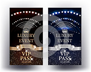 Luxury event elegant vertical Vip Passes photo