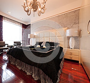 Luxury expensive modern bedroom