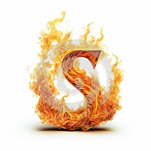 Luxury Fire Text Effect: Ten Sustainability In Flames photo