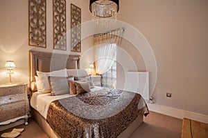 Luxury furnished bedroom